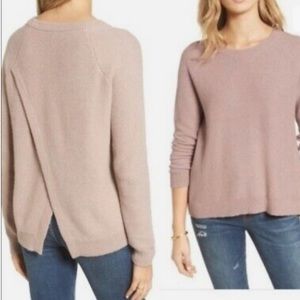 NWT Madewell province cross back sweater, wisteria dove color.
